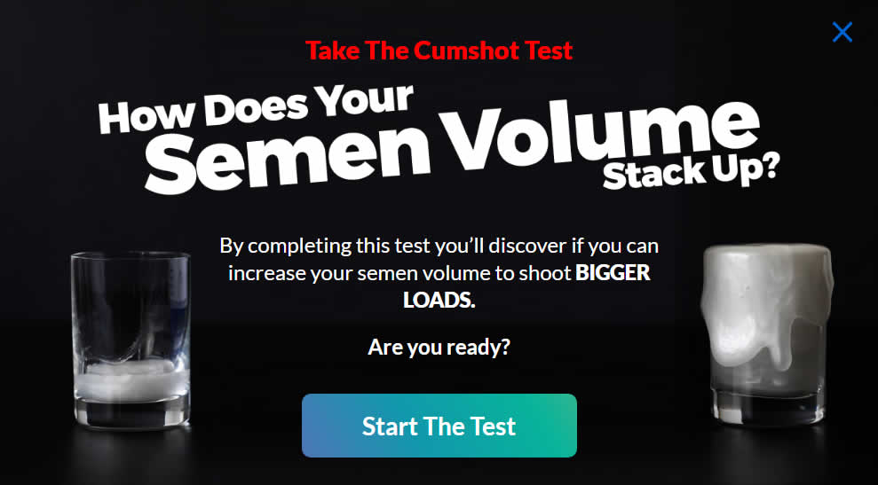 cumshot test semen volume